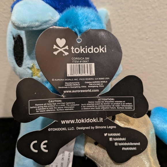 Tokidoki Blue and Gold Plush with Star Detail - Picture 8 of 8